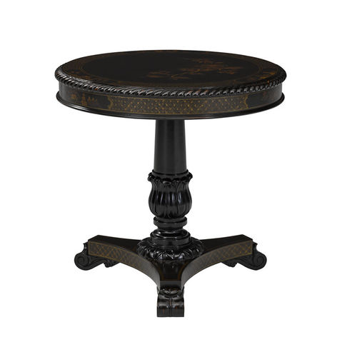 Guéridon de style - ANGELINE - Ralph Lauren Home - en acajou / avec piètement en acajou / rond
