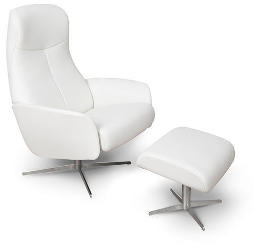 Fauteuil design scandinave - DesigNature : Svalbard - STORDAL Møbel as - en tissu / en cuir / avec repose-pieds