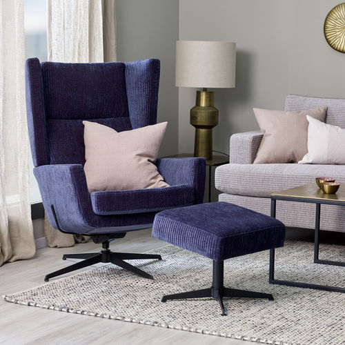 Fauteuil design scandinave - DesigNature : Narvik - STORDAL Møbel as - en velours / en cuir / avec coussin amovible