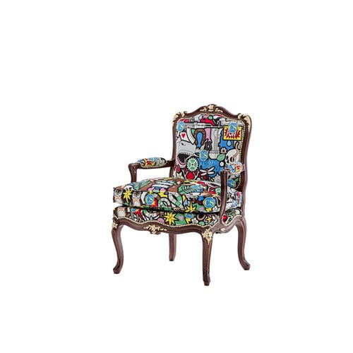 Chaise classique - 5020PL - COLOMBO STILE - d'intérieur / en velours / avec piètement en acajou