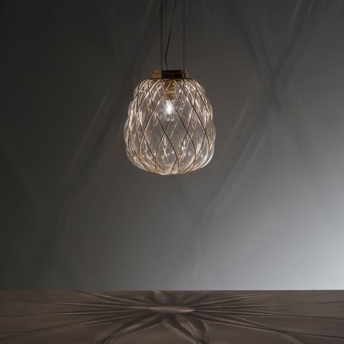 Suspension - PINECONE MEDIUM - FontanaArte - en métal / en verre soufflé / contemporaine