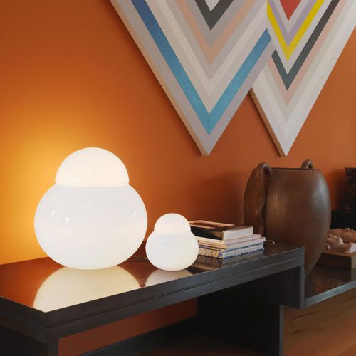 Lampe de table - DARUMA MEDIUM - FontanaArte - en verre soufflé / design original / d'intérieur