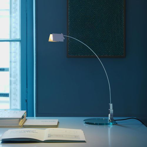 Lampe de table - FALENA - FontanaArte - en métal / en verre / contemporaine