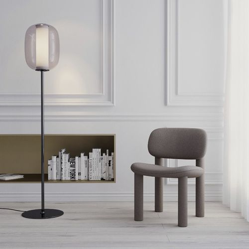 Lampe sur pied - MERIDIANO - FontanaArte - en métal / en verre soufflé / contemporaine
