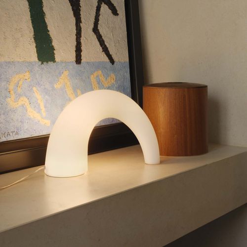 Lampe de table - THOR - FontanaArte - en métal peint / en verre soufflé / design original