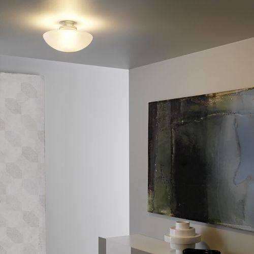 Plafonnier contemporain - SILLABONE LARGE - FontanaArte - rond / en verre / en métal