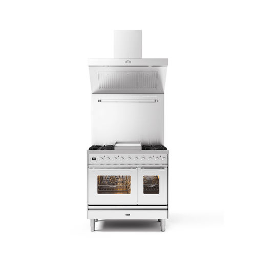 Cuisinière à gaz - PD09W - ILVE - électrique / professionnelle / 4 foyers