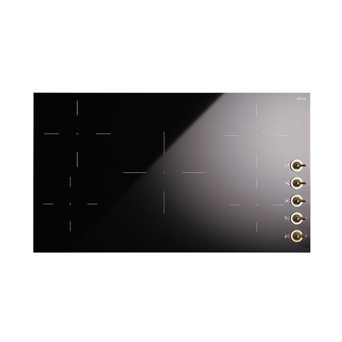Table de cuisson vitrocéramique à induction - HVI395N - ILVE - professionnelle / 5 foyers / encastrable