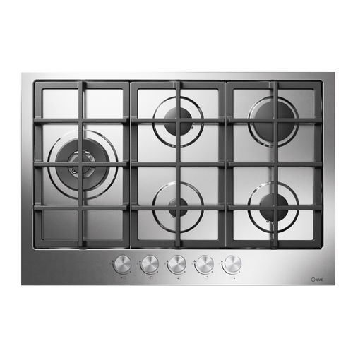 Table de cuisson à gaz - HCS75SCK - ILVE - professionnelle / 5 foyers / encastrable
