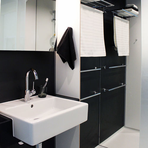 Salle de bain contemporaine - ZOKU - BAUDET SA - en métal / pour hôtel / préfabriquée