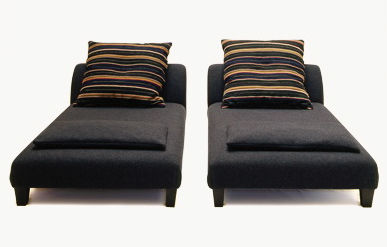 Méridienne contemporaine - PACHA - CARAVANE - en tissu