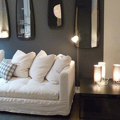 Table basse contemporaine - KIRA - CARAVANE - en métal / sur mesure / résidentielle