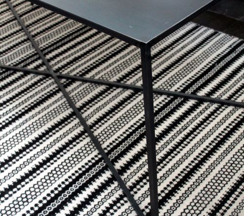 Table contemporaine - XIRA - CARAVANE - en métal / rectangulaire