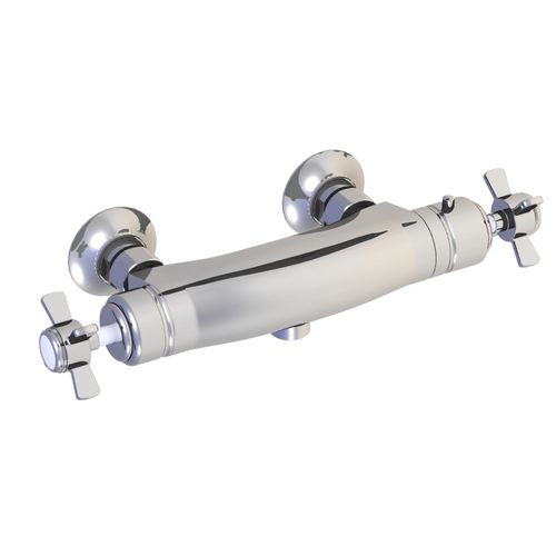 Mélangeur pour douche - 28.596 - HORUS - mural / thermostatique / en métal chromé
