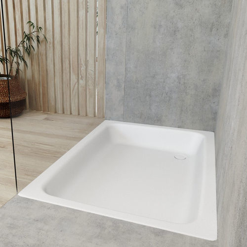 Receveur de douche rectangulaire - SANIDUSCH - Kaldewei - à encastrer / en acier / sur mesure