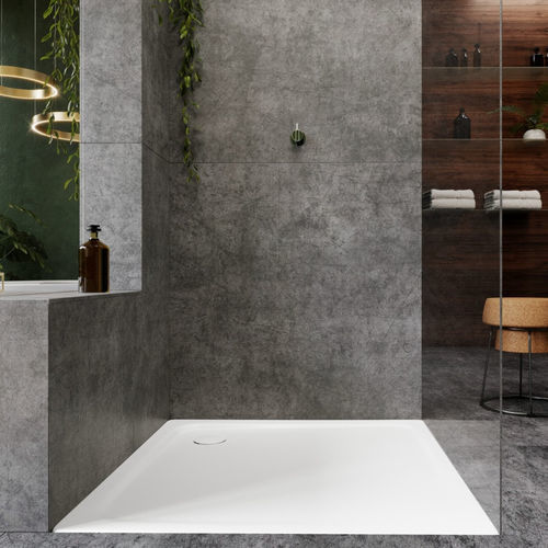 Receveur de douche rectangulaire - SUPERPLAN CLASSIC - Kaldewei - à encastrer / en acier / émaillé