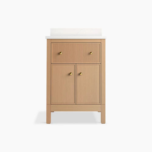 Meuble vasque à poser - MALIN™  - Kohler - en bois / en quartz / contemporain