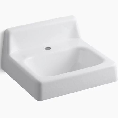 Vasque suspendue - HUDSON™ - Kohler - en fonte / durable / rectangulaire