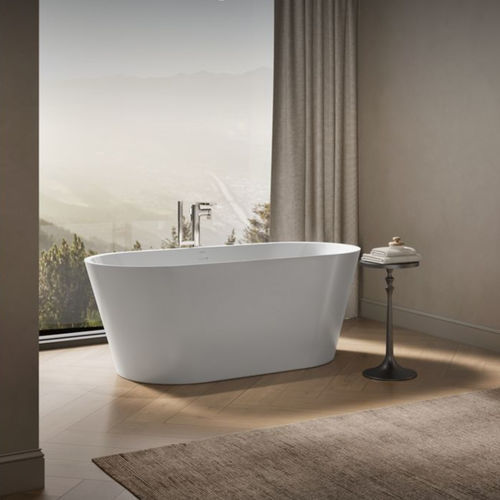 Baignoire ovale - EVOK™ - Kohler - autoportante / pour habitat / en acrylique