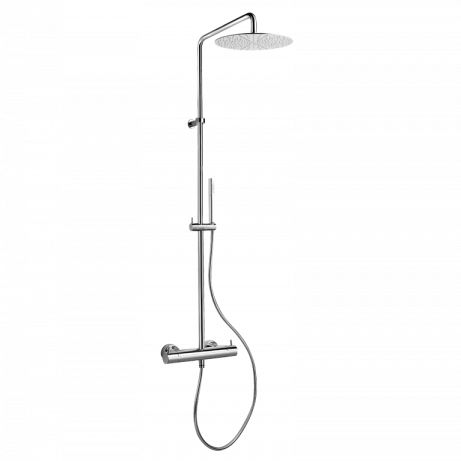 Colonne de douche thermostatique - 3827/0822 - MAMOLI - en inox / murale / contemporaine