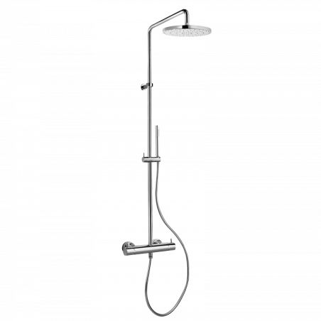 Colonne de douche murale - 3827/0256 - MAMOLI - contemporaine / avec douche à main / avec rail