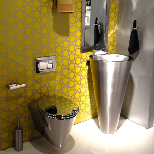 Vasque sur pied - METROPOLIS : 8930 & 8931 - Neo-Metro - en inox / conique / contemporaine