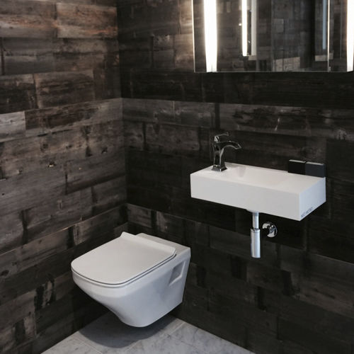Vasque suspendue - SLAB : 9100 - Neo-Metro - en Solid Surface / rectangulaire / contemporaine