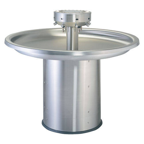 Rince-mains sur pied - 8985 - Neo-Metro - ronde / en acier inoxydable / professionnelle