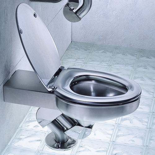 WC à poser - METAAL : 8957 - Neo-Metro - en inox / pour sanitaire public