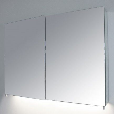 Armoire de toilette à miroir contemporaine - CEN1050L - ottofond - murale