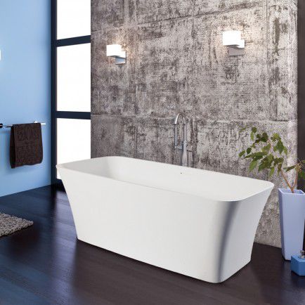 Baignoire à poser - OCÉANE - ottofond - en Solid Surface / blanche