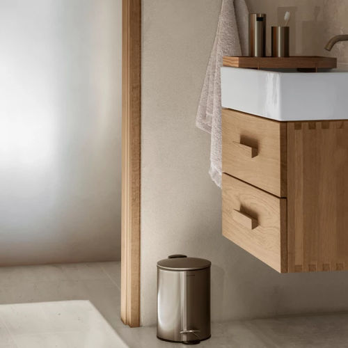 Poubelle en acier - TUBO - Blomus - d'intérieur / résidentielle / simple