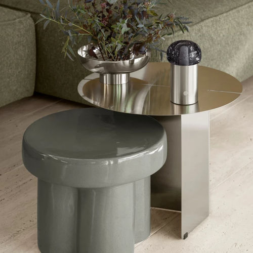 Table d'appoint contemporaine - TORU - Blomus - en céramique / avec piètement en céramique / ronde