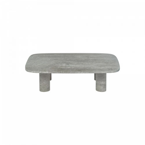 Table basse contemporaine - VOLOS - Blomus - en travertin / avec piètement en travertin / rectangulaire