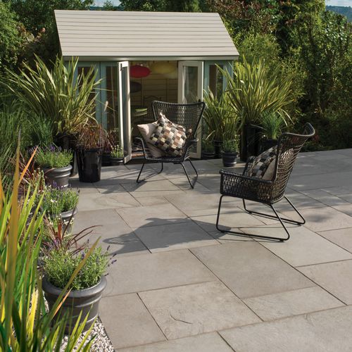 Dallage en pierre calcaire - RIVERWASHED - BRADSTONE - de jardin