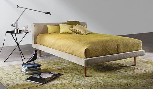 Lit double - 5100 ARTHUR - Vibieffe - contemporain / tapissé / avec tête de lit