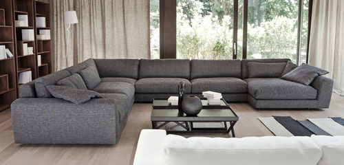 Canapé modulable - 800 FASHION - Vibieffe - contemporain / en tissu / en cuir