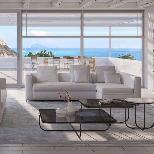 Canapé lit - 2800 BEL AIR - Vibieffe - contemporain / en tissu / en cuir