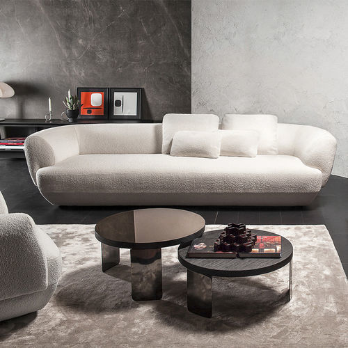 Canapé contemporain - 360_CONFIDENT - Vibieffe - en tissu / en cuir / blanc