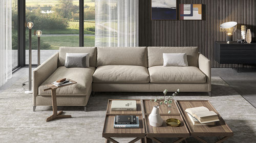 Canapé modulable - 910_ZONE SLIM - Vibieffe - contemporain / en tissu / en cuir