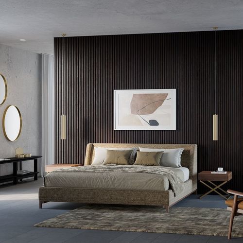 Lit double - 5000_QUEEN - Vibieffe - contemporain / en mousse de polyuréthane / en bois