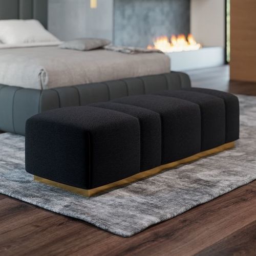 Bout de lit contemporain - 5050_ITALO - Vibieffe - en fibre de polyester / en mousse de polyuréthane / en bois