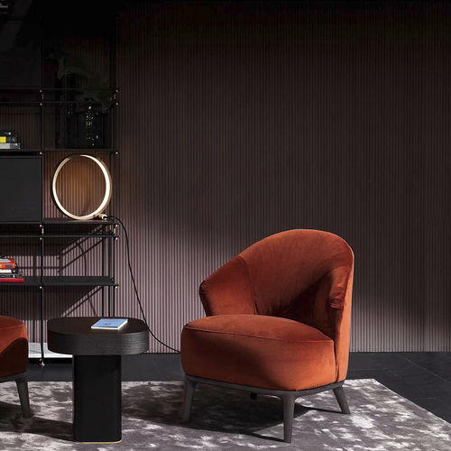 Fauteuil contemporain - 1950_ATMOSFERA - Vibieffe - en cuir / en mousse de polyuréthane / en tissu