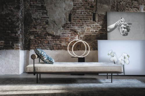 Lit de jour contemporain - 415 TUBE - Vibieffe - en tissu / en cuir / d'intérieur