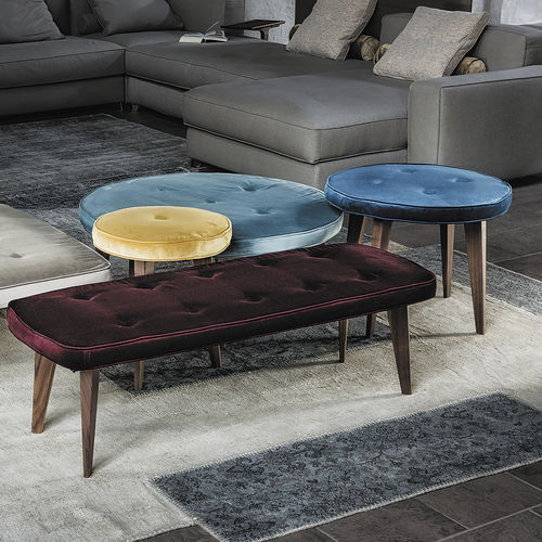 Ottoman contemporain - 9300 PANCAKE - Vibieffe - en tissu / en bois / d'intérieur