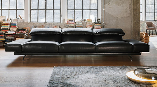 Canapé contemporain - 550 ALTOPIANO - Vibieffe - en tissu / en cuir / avec rangement