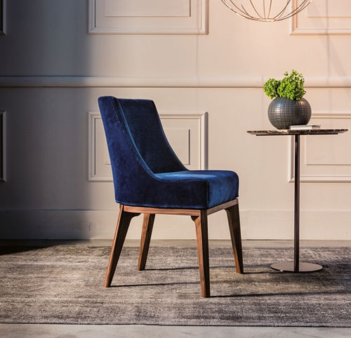 Chaise contemporaine - 430 OPERA - Vibieffe - d'intérieur / en tissu / en cuir