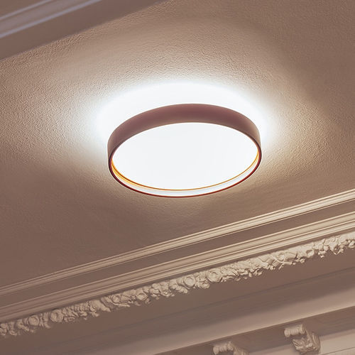 Plafonnier contemporain - ALINA - MILAN ILUMINACION - rond / en acier inoxydable / en PMMA