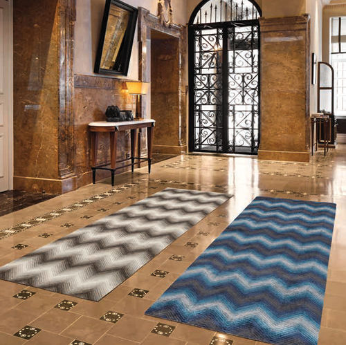 Tapis contemporain - ZIGZAG - STEPEVI - à motif / en viscose / rectangulaire