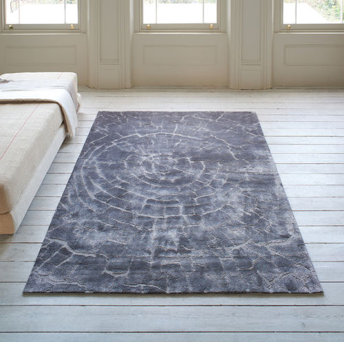 Tapis contemporain - GLOSS HOOP - STEPEVI - à motif / uni / en viscose